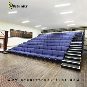 Aerial Work Platform Retractable Grandstand Indoor Bleacher