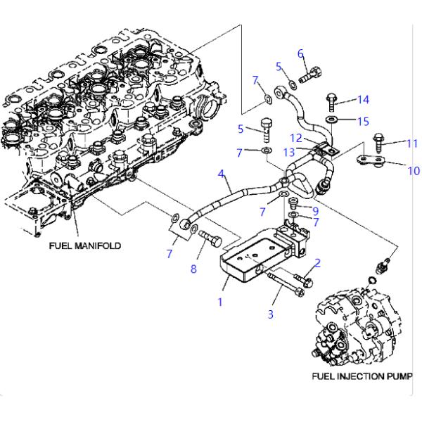 6736-81-8730 3902112 Bolt KOMATSU Excavator Spare Parts For 6D114 6CT PC200LC-8