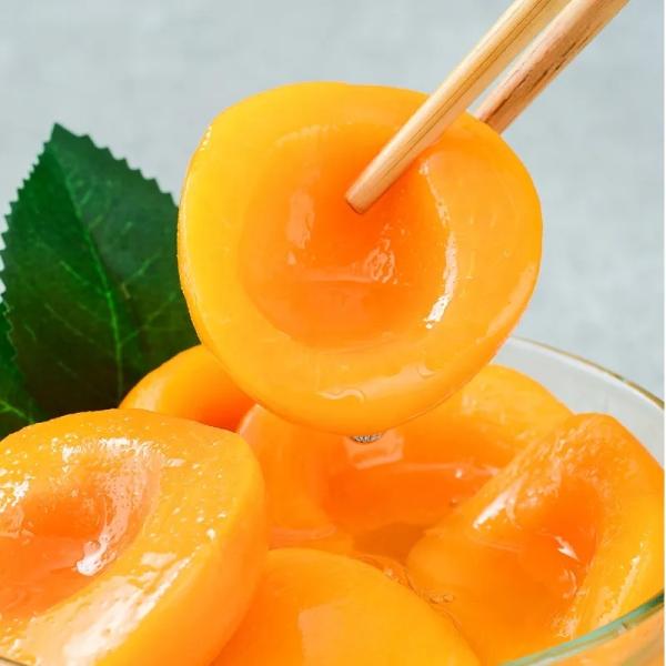 Mygou Foods Canned Fruit Fresh Yellow Peach In Light / Heavy Syrup