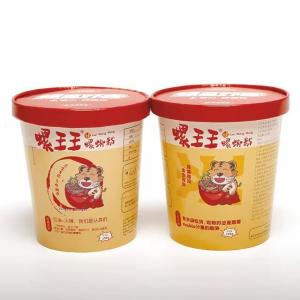 Quality Eco Friendly Ramen Paper Bowl ,1000ml Instant Noodle Bowl Packaging With Lids for sale