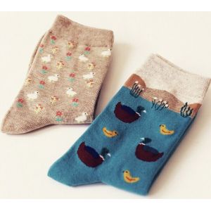 China cotton young women tube socks on sale