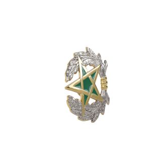 Double Sided Design 3d Name Badges With Logo Gilded Badge