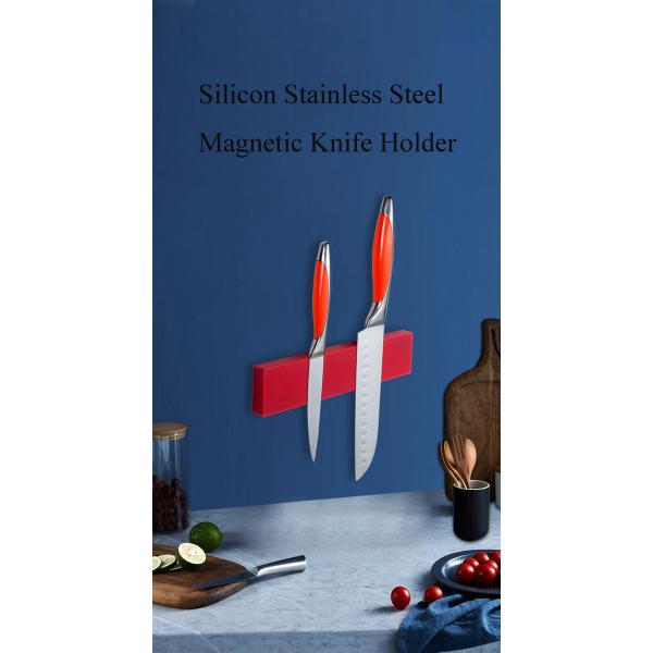 Convenient 10 Inch Silicon Magnetic Knife Holder Knife Rack for Easy Access to Knives