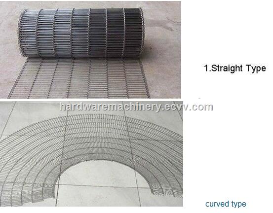 Chocolate Conveyor Metal Mesh Belt Stainless Steel 304 316 Flat Flex Wire Mesh Belt made in China