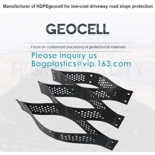 Plastic Hdpe Cellular Textured Gravel Stabilizer Typar Geocell Recycled Plastic