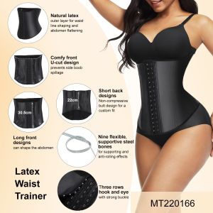 Custom Logo Waist Trainer Shaper Wear Belt with Padded Buttocks and 7 Days Lead