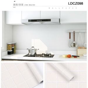 Vinyl Wallpapers Stone Wallpaper Waterproof PVC Backsplash Tile Decal for Home
