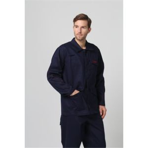 Twill 350gsm Molten Metal Protective Clothing EN11611 Fire Retardant Winter Jacket