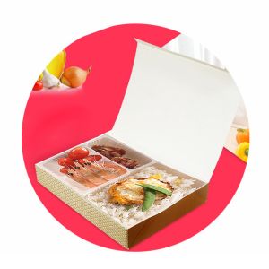 DISPOSABLE HAMBURGER & SANDWICH & FOOD BOX, SUSHI BOX, FOOD GRADE PAPER MATERIAL