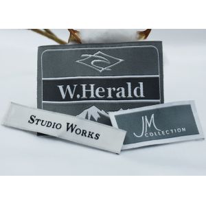 Washable Woven Clothing Labels OEKO Iron On Embroidered Patches