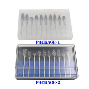 BMR TOOLS 10pcs rotary burrs set 6mm dia with 3mm shank for wide usage in