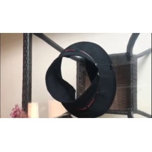 Eco-friendly Creative Design Black Bucket Hats , Packable Summer Travel