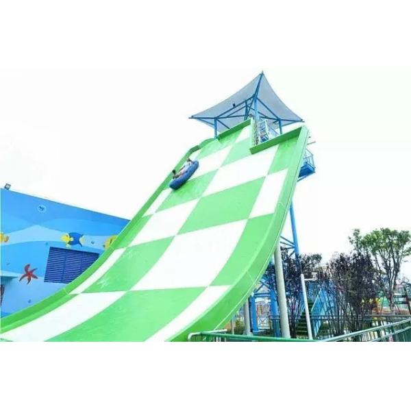Buy High Speed Fiberglass Water Slides Galvanized Carbon Steel Supporting at wholesale prices