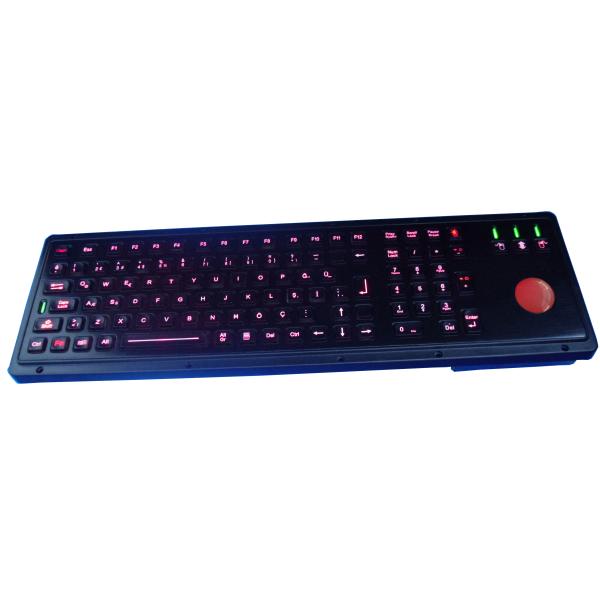 Buy Turkish scrachproof illuminated ruggedized keyboard with numeric keypad , trackball at wholesale prices