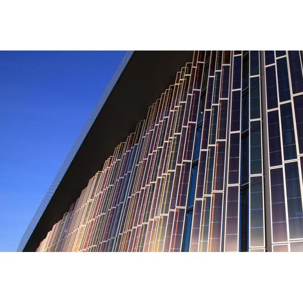 BIPV Photovoltaic Facade Systems 6060 Aluminum Bifacial Pv Modules