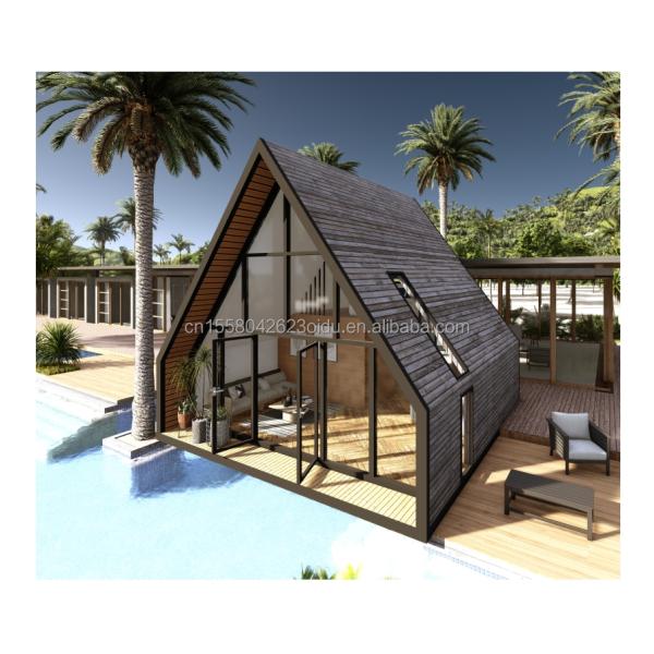 20ft or 40ft Outdoor Steel Shipping Container Other Modern Design Triangle Container House for Hotel or Couples' Holiday