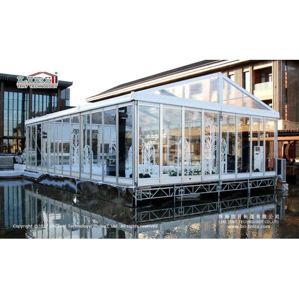Buy Exhibition Glass Wall Outdoor Event Tents 10x10m UV Resistant at wholesale prices