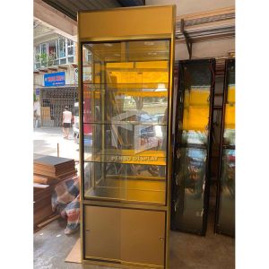 Aluminum Frame Showcase 1000*400mm Glass Show Cabinet OEM