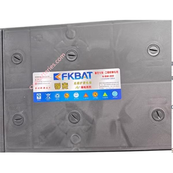 FKBAT 6-QW-200 12V 200Ah Maintenance Free Marine Battery with 650 CCA and All