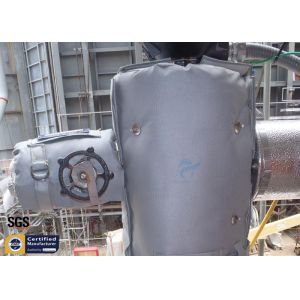 China Transmitter Thermal Insulation Covers Removable Grey Fiberglass Materials 300℃ on sale
