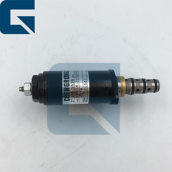 Buy  E320C 3066 24v Excavator Solenoid Valve 116-3526 KWE5K-31 /  Spare Parts at wholesale prices