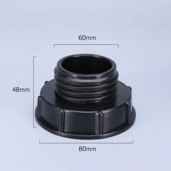 Gray UMETASS 3INCH To 2 INCH IBC Valve Tank Fittings Adapter For Garden Irrigation Pipe Connector