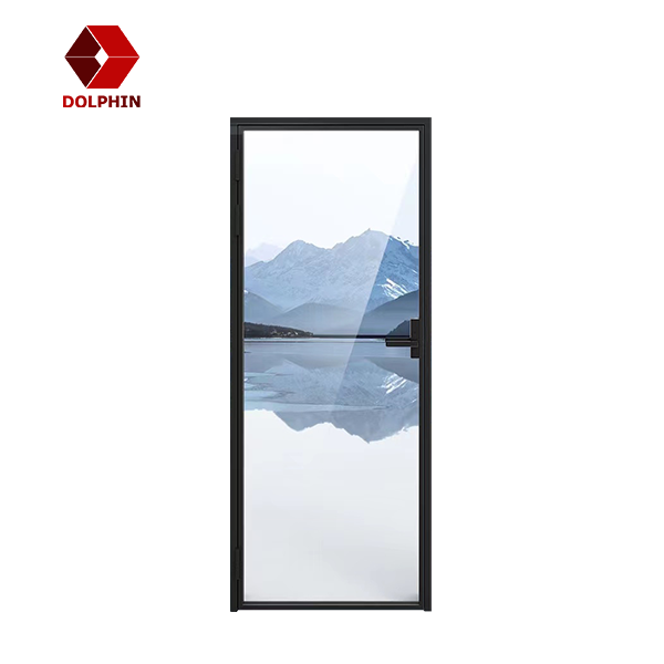 Room Double Glass Aluminium Casement Door Swing Aluminum Interior Door