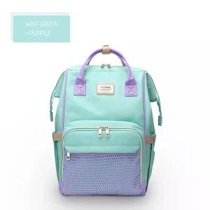 Waterproof Women Backpack Multi-function Diaper Baby Bag With USB Changing