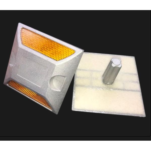 Reflective Sand Filled Aluminum Road Stud With Pin Cast Aluminum Pavement Marker for Driveway and Road Safety