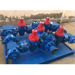 Surface Well Testing Wellhead Manifold With Choke Valves 3 1/8" X 5000#