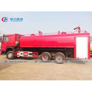 China Euro II Sinotruk Howo 3 Axles 20T Fire Brigade Truck on sale