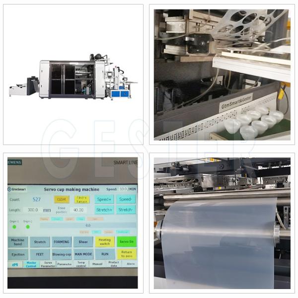 Buy Disposable PLA Plastic Cup And Bowl Thermoforming Machine at wholesale prices