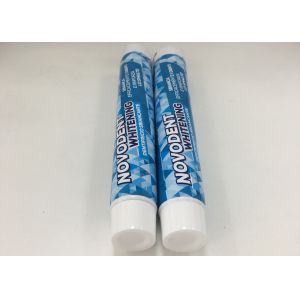 Quality DIA 28 * 165.1mm Offset Printing Toothpaste Tube Laminated With Smooth Screw Cap for sale