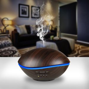 500ml Quiet Operation Wood Look Oil Diffuser For Bedroom