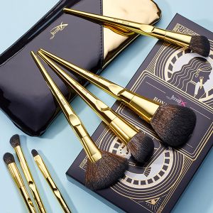 Jessup 10pcs Royal Iconic Basic Makeup Brushes Set Zip Bag Makeup Brush