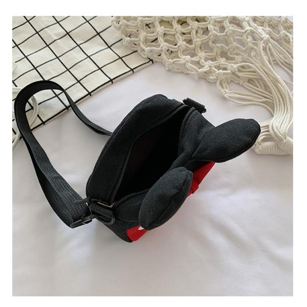 Children kids cartoon canvas bag shoulder crossbody kindergarten fashion carry Donald Duck Mickey bag