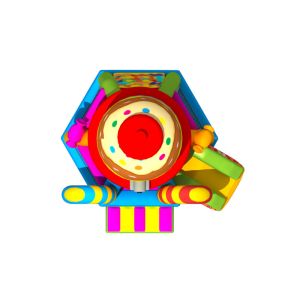 Attractive Tarpaulin Candy Bouncy Castle Inflatable Jump House Combo