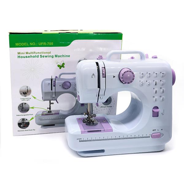 Portable Sewing Machine for Beginners 12 Stitches Lock Stitch Formation 28*12.5