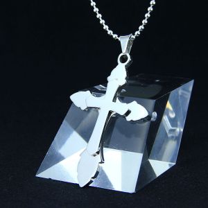 Quality Fashion Top Trendy Stainless Steel Cross Necklace Pendant LPC270 for sale