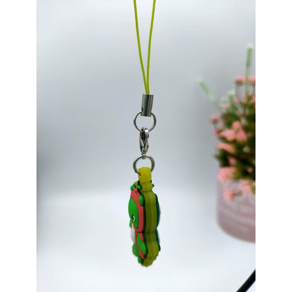 Small Cute PVC Key Holder , 3D Stereo Lobster Claw Clasp Keychain