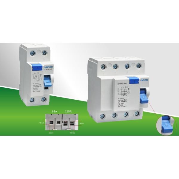 125A STFP60-125 2P 4P 230/400V RCCB Circuit Breaker A Or AC Model IEC61008