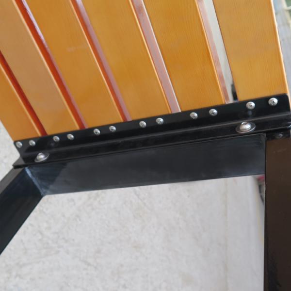 Factory Outlet cheap price high quality Outdoor Leisure Garden Metal Wooden Bench Seat