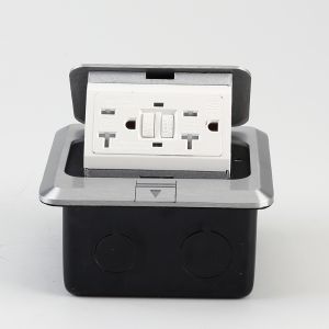 16A 250V Pop up Floor Socket Outlet with US USB Copper 150 Round Rated Current