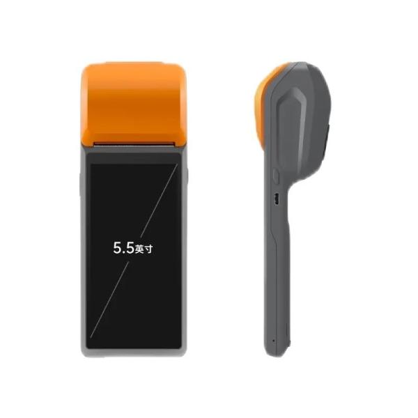 4G Mobile POS Terminal 2 16G 5.5'' HD Screen With Built-in 58mm Receipt Printer