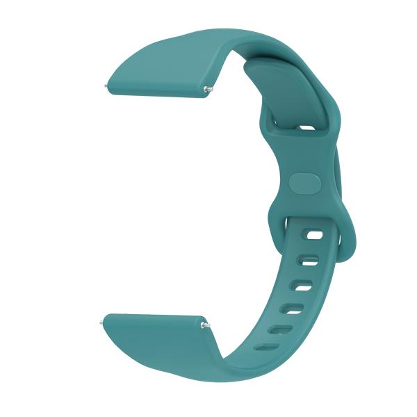 20mm Small Waist Thin Silicone Watch Strap With Multi Color Matching 8 Shaped Buckle