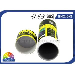 Sport Products Custom Paper Tube Packaging With Full Color Printing / Laminated