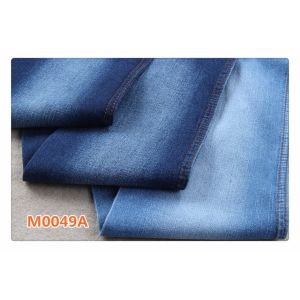 Indigo Blue Cotton Elastane Jeans Denim Fabric 9.2 oz