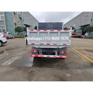 JMC Double Cabin 4x2 Dump Truck with 5 Forward Shift and 40000kg Loading Weight