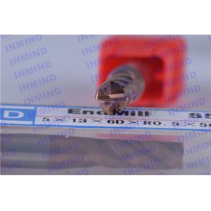 4 - 20 mm Diameter Corner Rounding End Mills , Carbide Corner Rounding End Mill