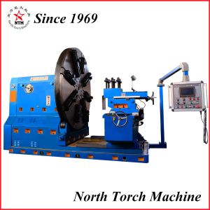 Flange Turning Facing Horizontal Lathe For Machining 5000 Mm Diameter Flywheel